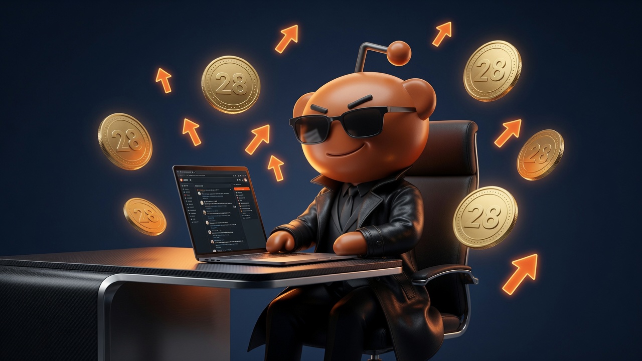 ReddBounty mascot posting on Reddit with results climbing